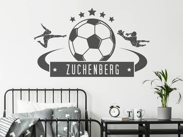 Wandtattoo Zuchenberg Fußball