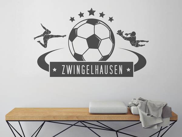 Wandtattoo Zwingelhausen Fußball