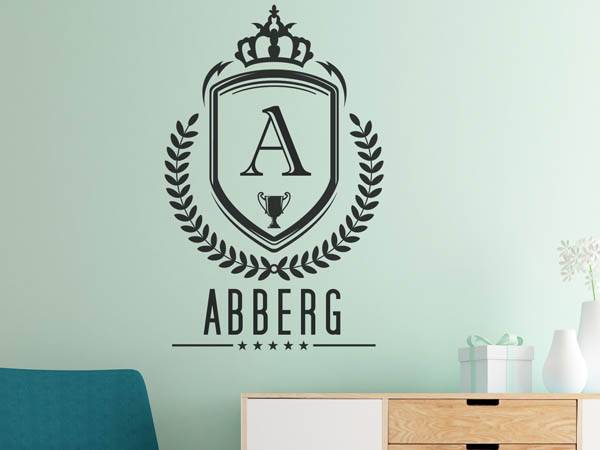 Wandtattoo Abberg Wappen