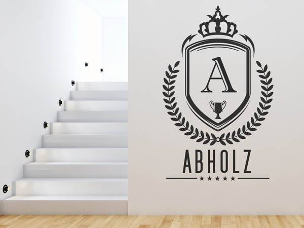 Wandtattoo Abholz Wappen