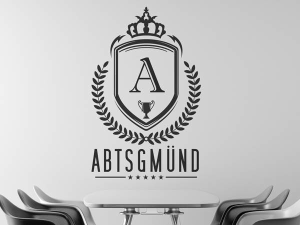 Wandtattoo Abtsgmünd Wappen