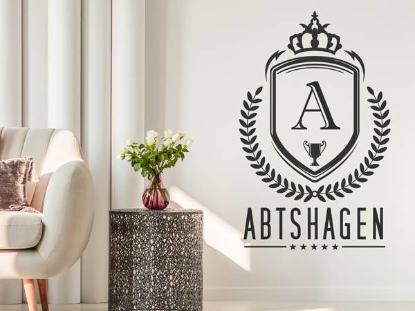 Wandtattoo Abtshagen Wappen