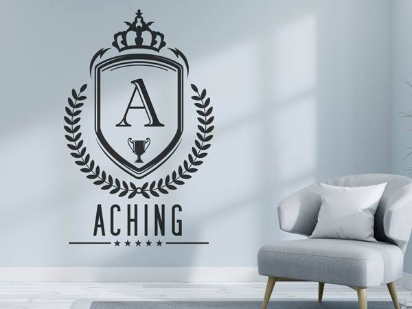 Wandtattoo Aching Wappen