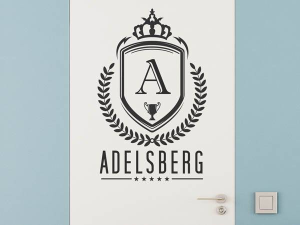 Wandtattoo Adelsberg Wappen