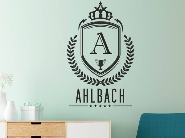 Wandtattoo Ahlbach Wappen