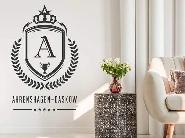 Wandtattoo Ahrenshagen-Daskow Wappen