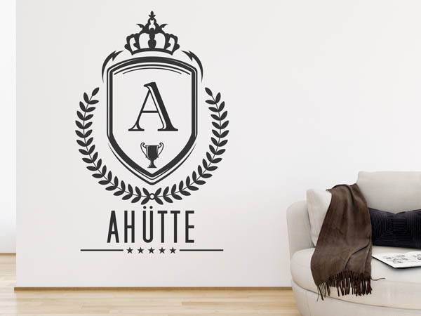 Wandtattoo Ahütte Wappen