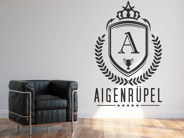 Wandtattoo Aigenrüpel Wappen