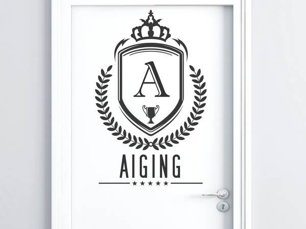 Wandtattoo Aiging Wappen