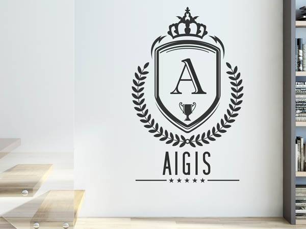 Wandtattoo Aigis Wappen