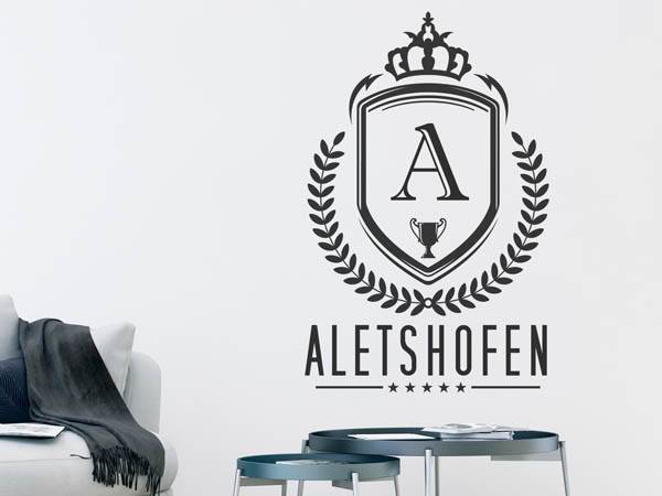Wandtattoo Aletshofen Wappen