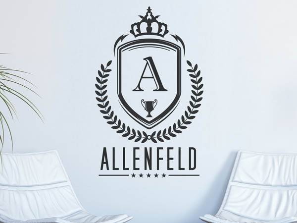 Wandtattoo Allenfeld Wappen