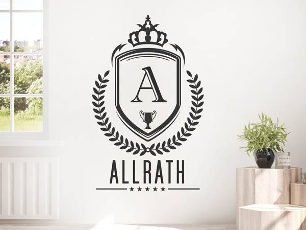Wandtattoo Allrath Wappen
