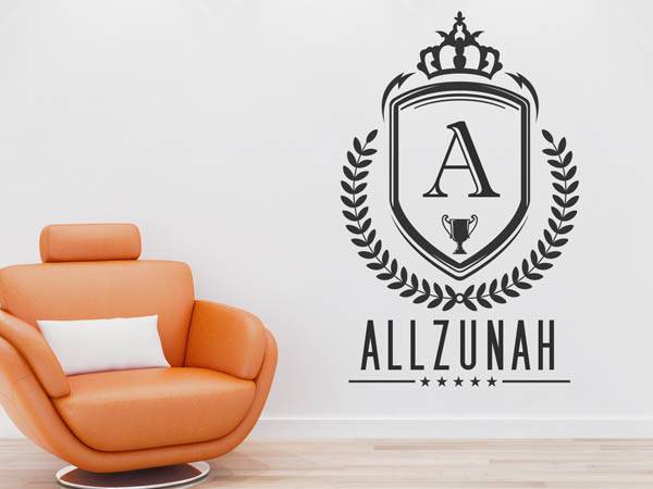 Wandtattoo Allzunah Wappen