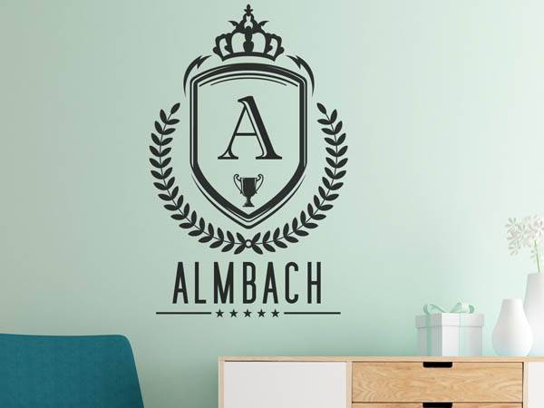 Wandtattoo Almbach Wappen