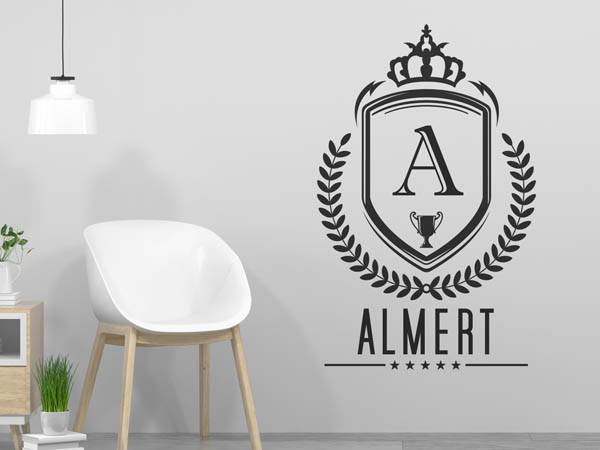 Wandtattoo Almert Wappen