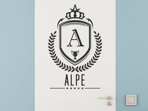 Wandtattoo Alpe Wappen