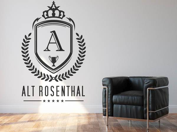 Wandtattoo Alt Rosenthal Wappen