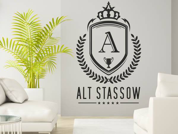 Wandtattoo Alt Stassow Wappen