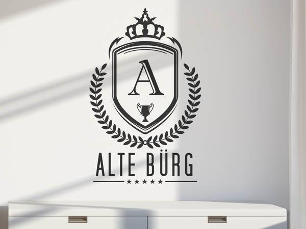 Wandtattoo Alte Bürg Wappen