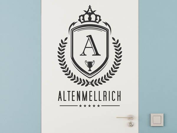 Wandtattoo Altenmellrich Wappen