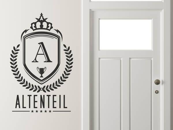 Wandtattoo Altenteil Wappen