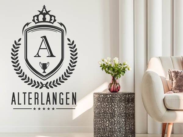 Wandtattoo Alterlangen Wappen