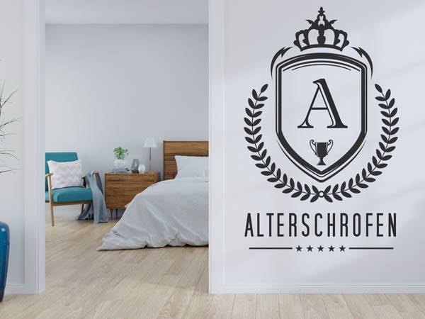 Wandtattoo Alterschrofen Wappen