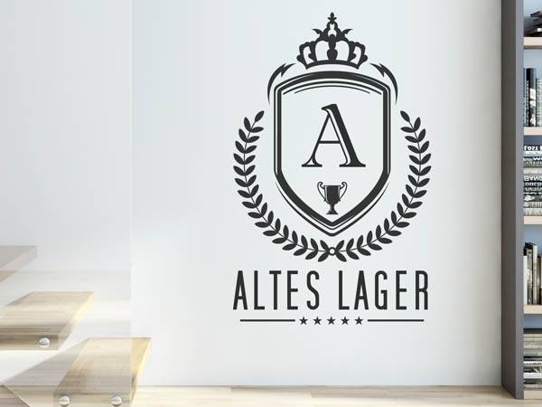 Wandtattoo Altes Lager Wappen