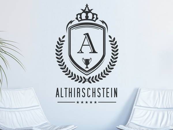 Wandtattoo Althirschstein Wappen