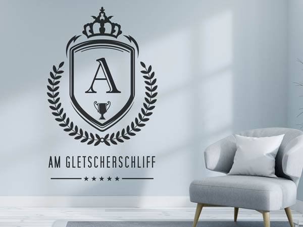 Wandtattoo Am Gletscherschliff Wappen