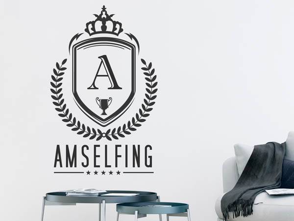 Wandtattoo Amselfing Wappen