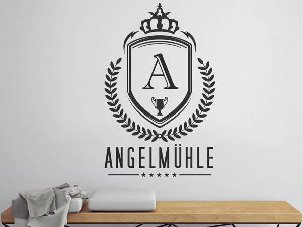Wandtattoo Angelmühle Wappen