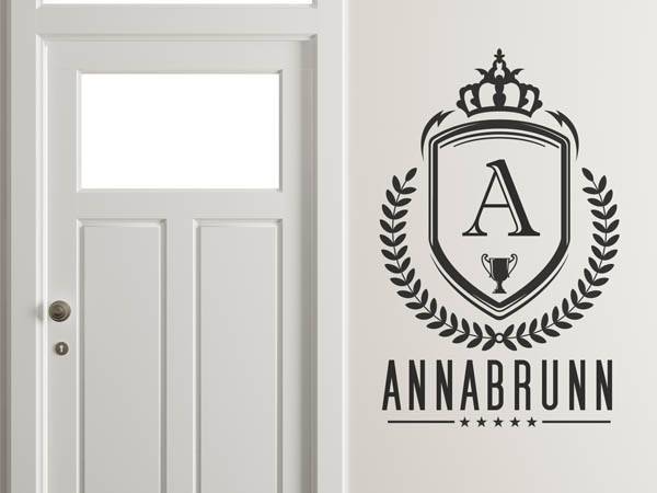 Wandtattoo Annabrunn Wappen
