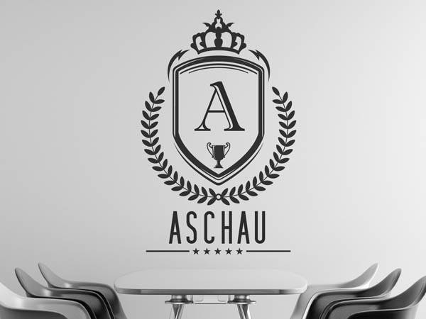 Wandtattoo Aschau Wappen