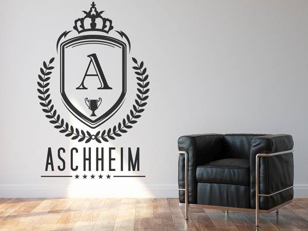 Wandtattoo Aschheim Wappen