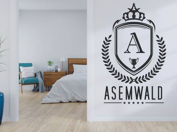 Wandtattoo Asemwald Wappen