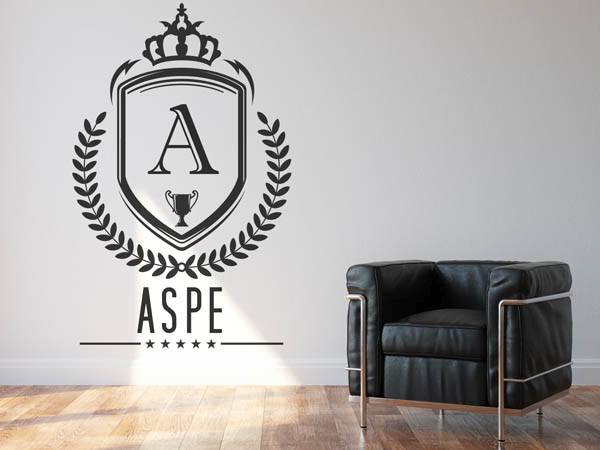 Wandtattoo Aspe Wappen