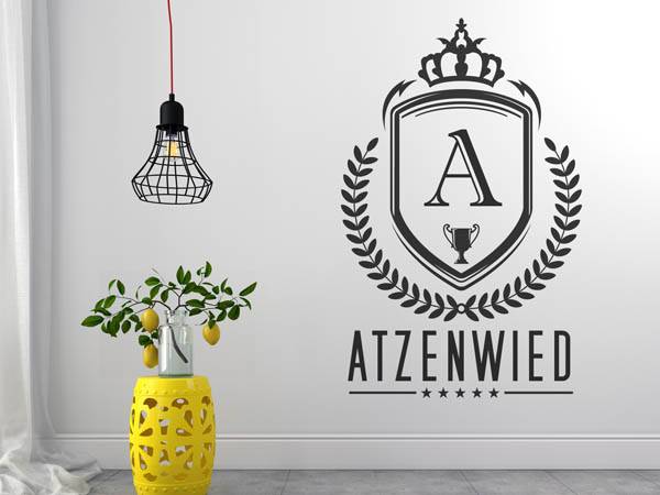 Wandtattoo Atzenwied Wappen