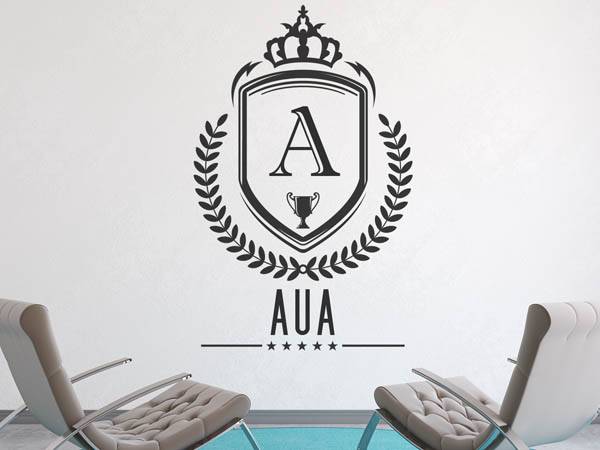Wandtattoo Aua Wappen