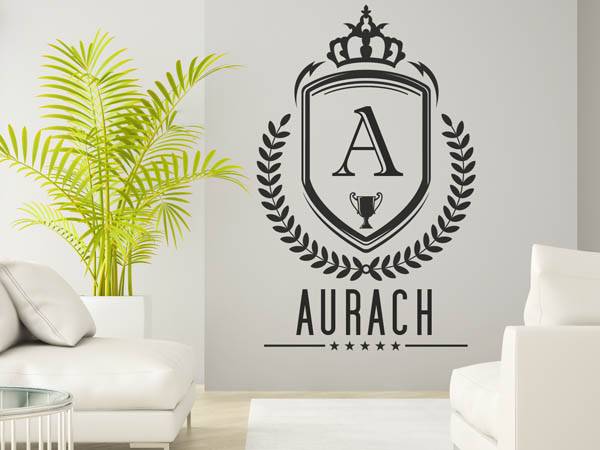 Wandtattoo Aurach Wappen
