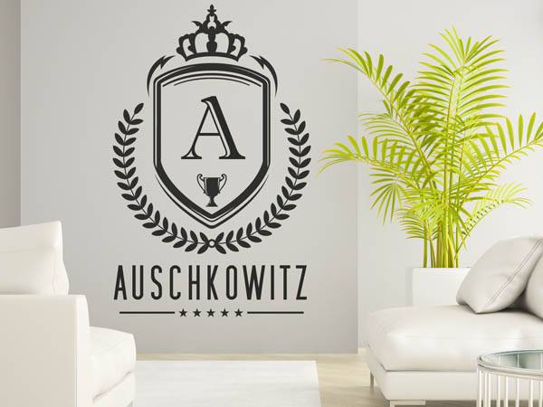 Wandtattoo Auschkowitz Wappen
