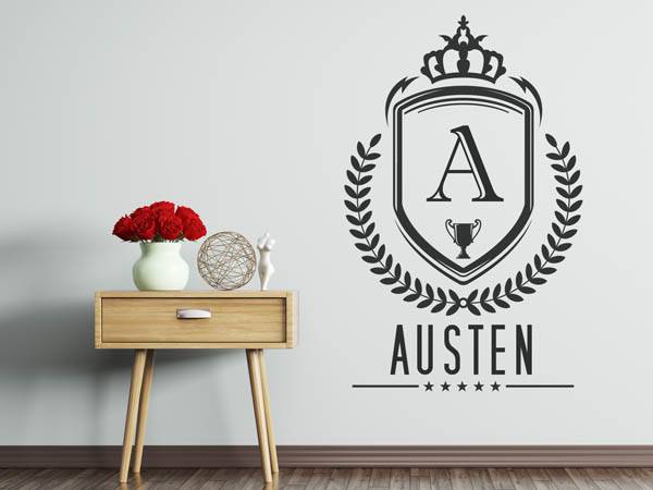 Wandtattoo Austen Wappen