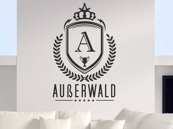 Wandtattoo Außerwald Wappen