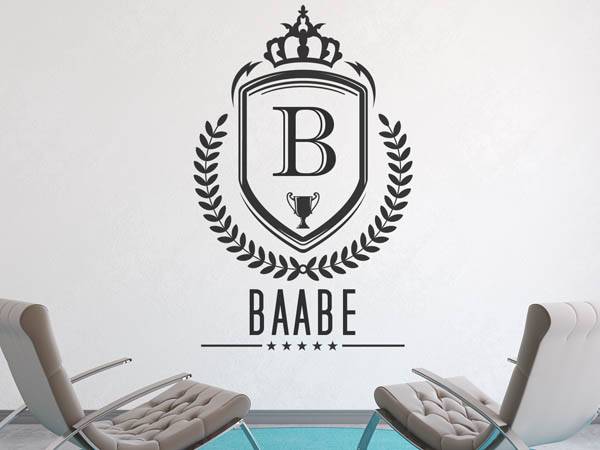Wandtattoo Baabe Wappen