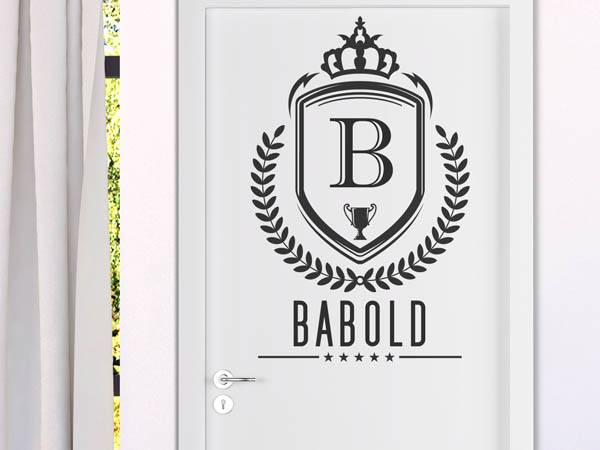 Wandtattoo Babold Wappen