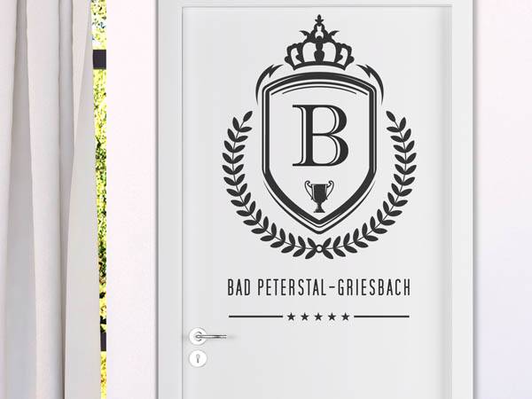 Wandtattoo Bad Peterstal-Griesbach Wappen