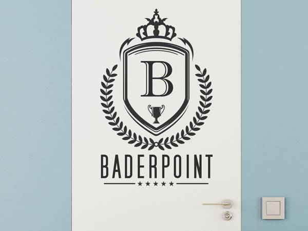 Wandtattoo Baderpoint Wappen