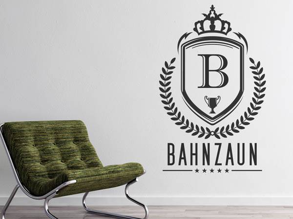 Wandtattoo Bahnzaun Wappen