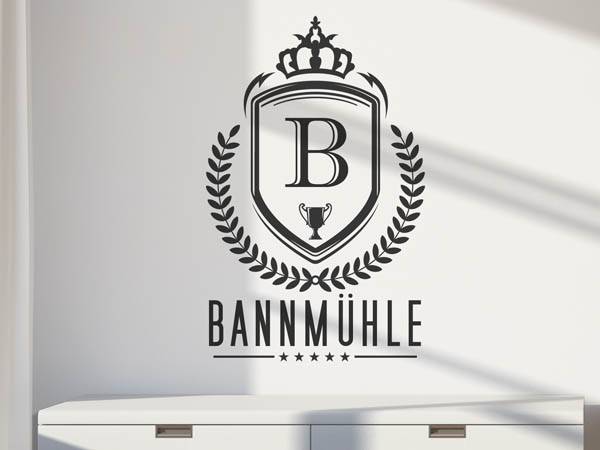 Wandtattoo Bannmühle Wappen